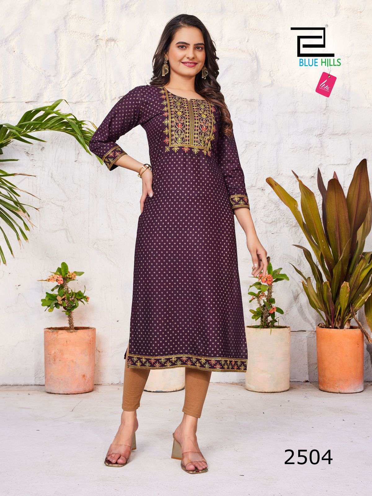 BLUE HILLS INTRODUCE NEW CATLOUG 14KG RAYON KURTI
