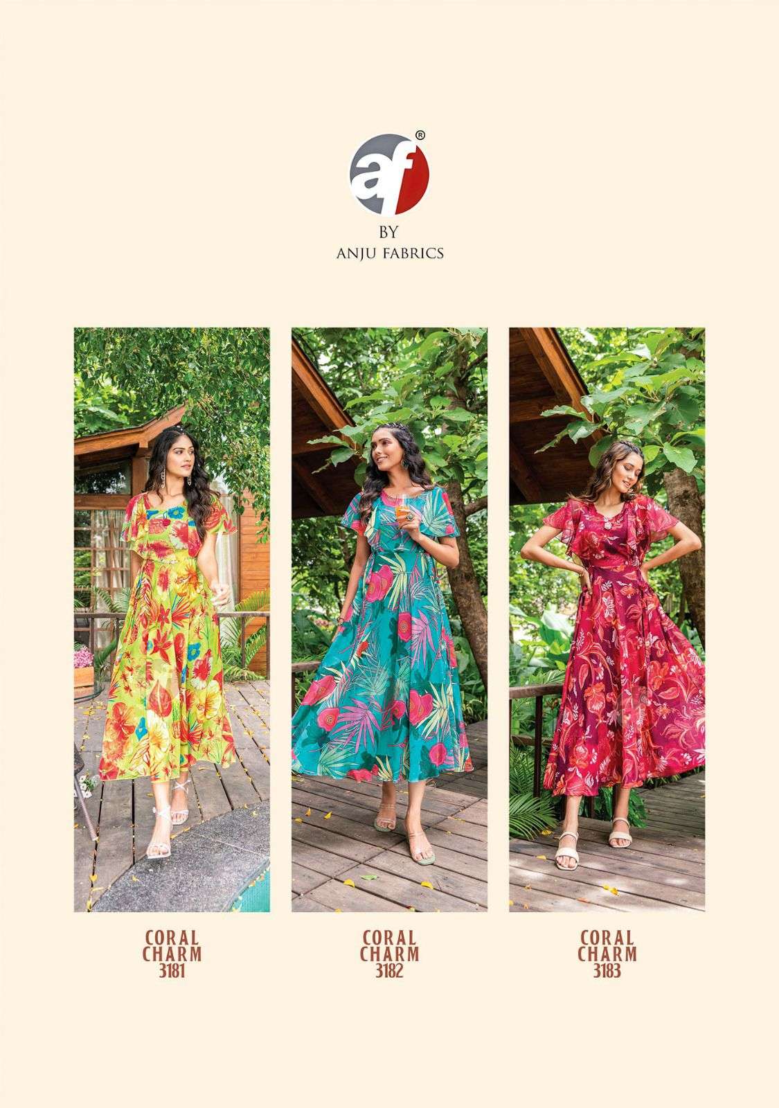 CORAL CHARM VOL 3  NEW COLLECTION BY ANJU FABRICS