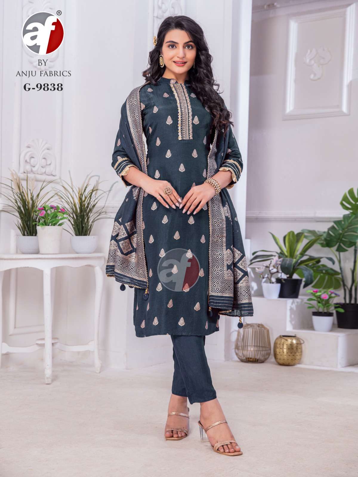 D.NO:-  G-9838 LAUNCH BY ANJU FABRICS 