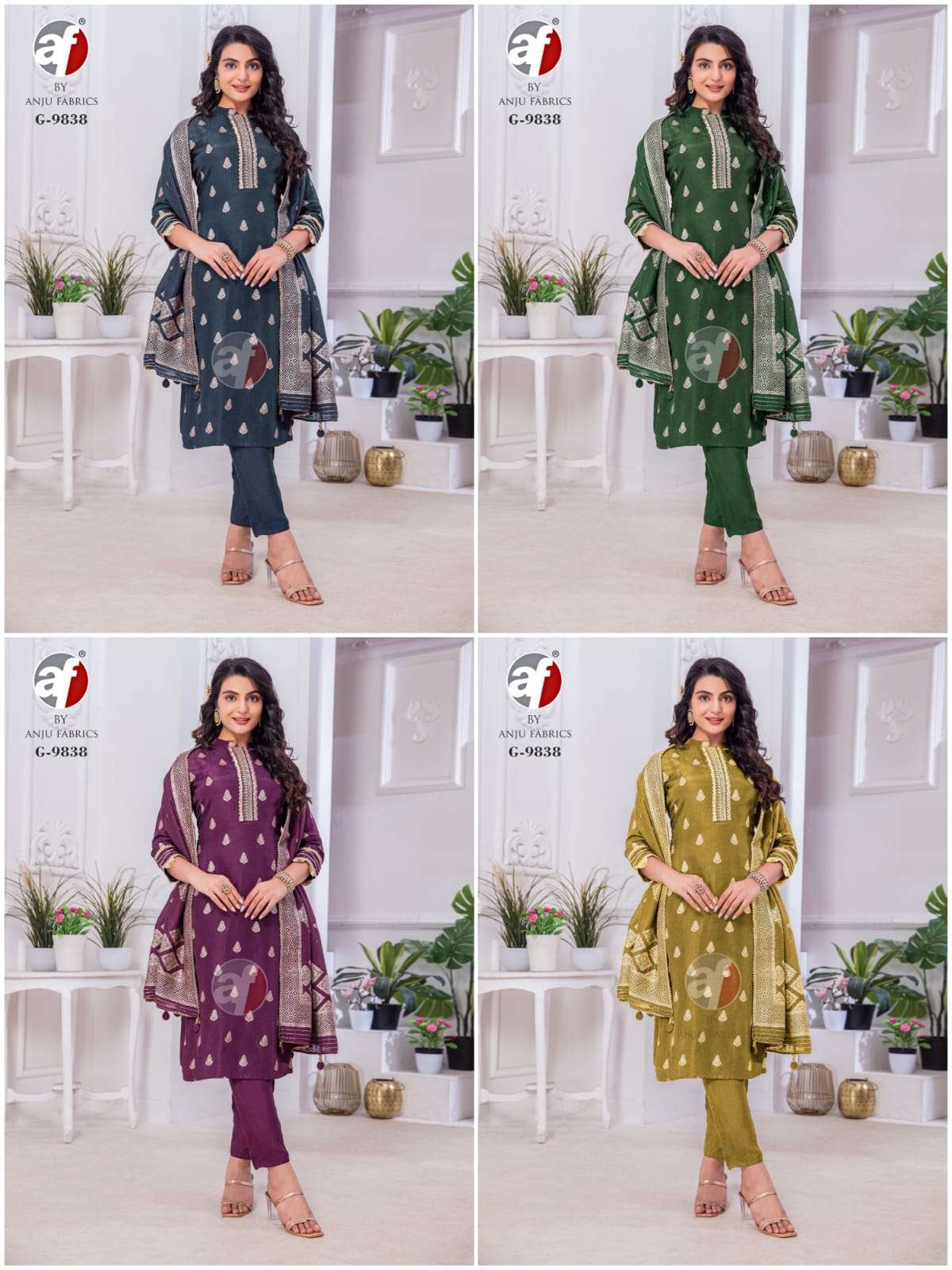 D.NO:-  G-9838 LAUNCH BY ANJU FABRICS 