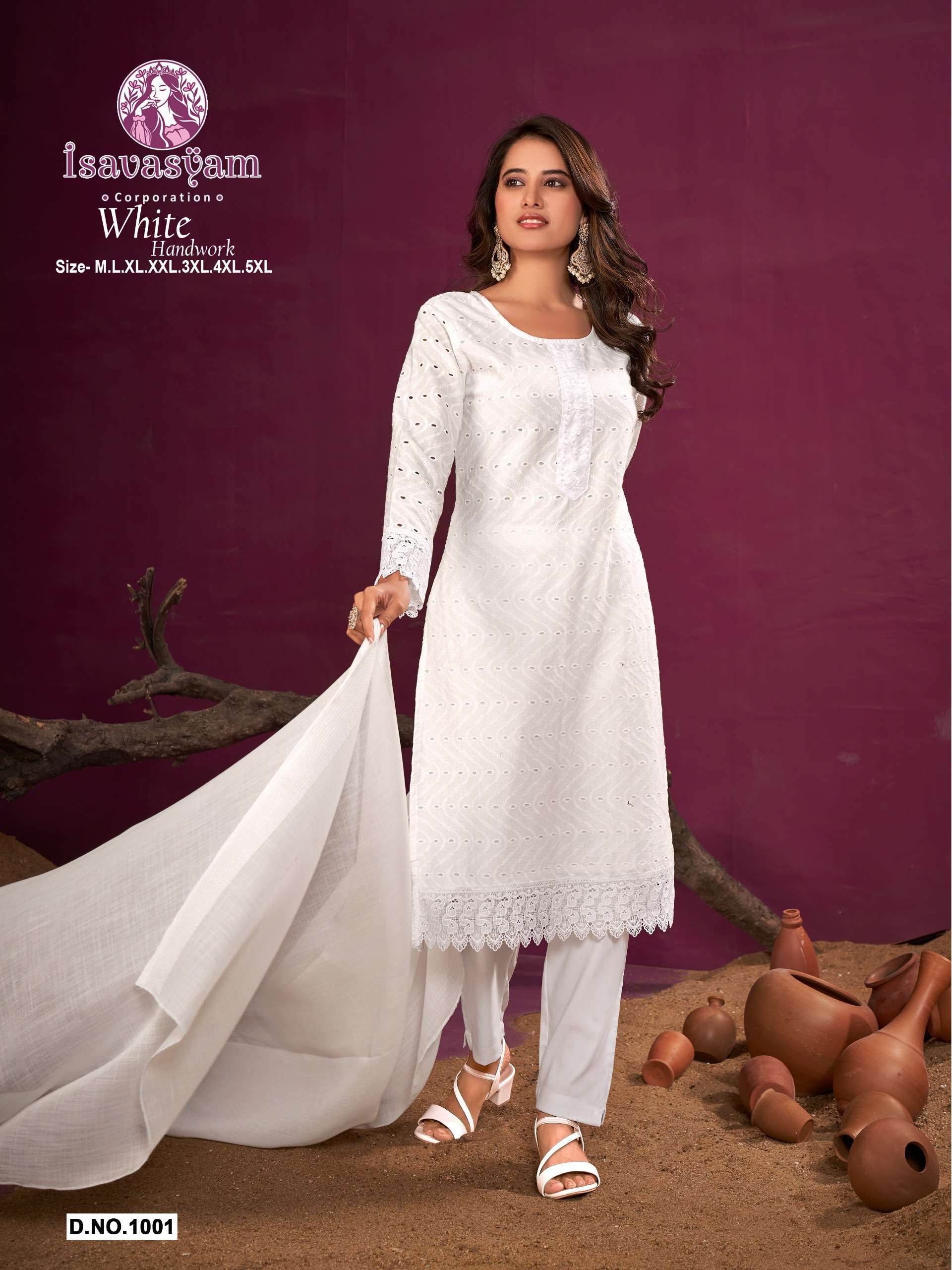 ISAVASYAM LAUNCH NEW CATLOUG WHITE DESIGN NO.1001