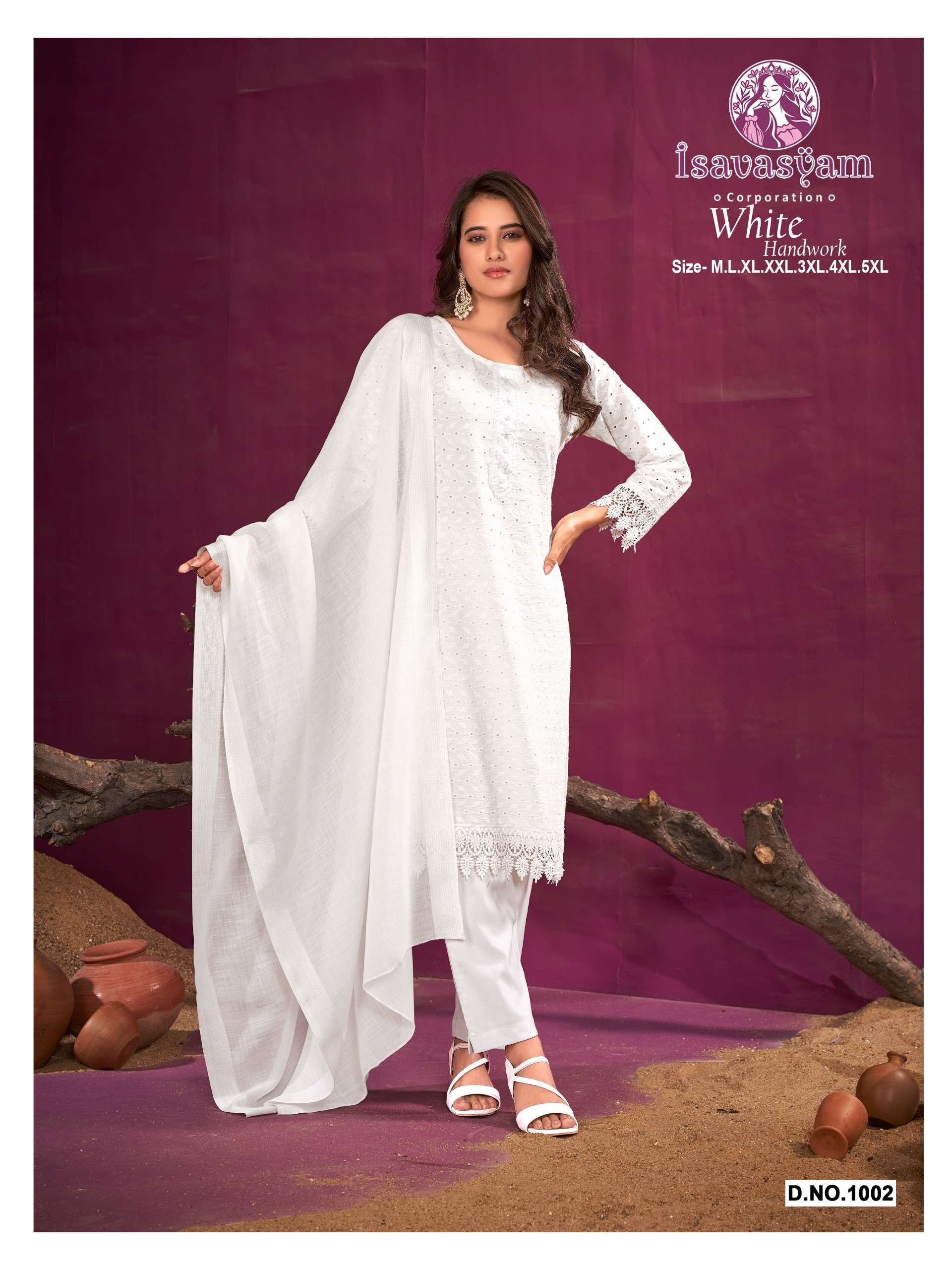 ISAVASYAM LAUNCH NEW CATLOUG WHITE DESIGN NO.1002