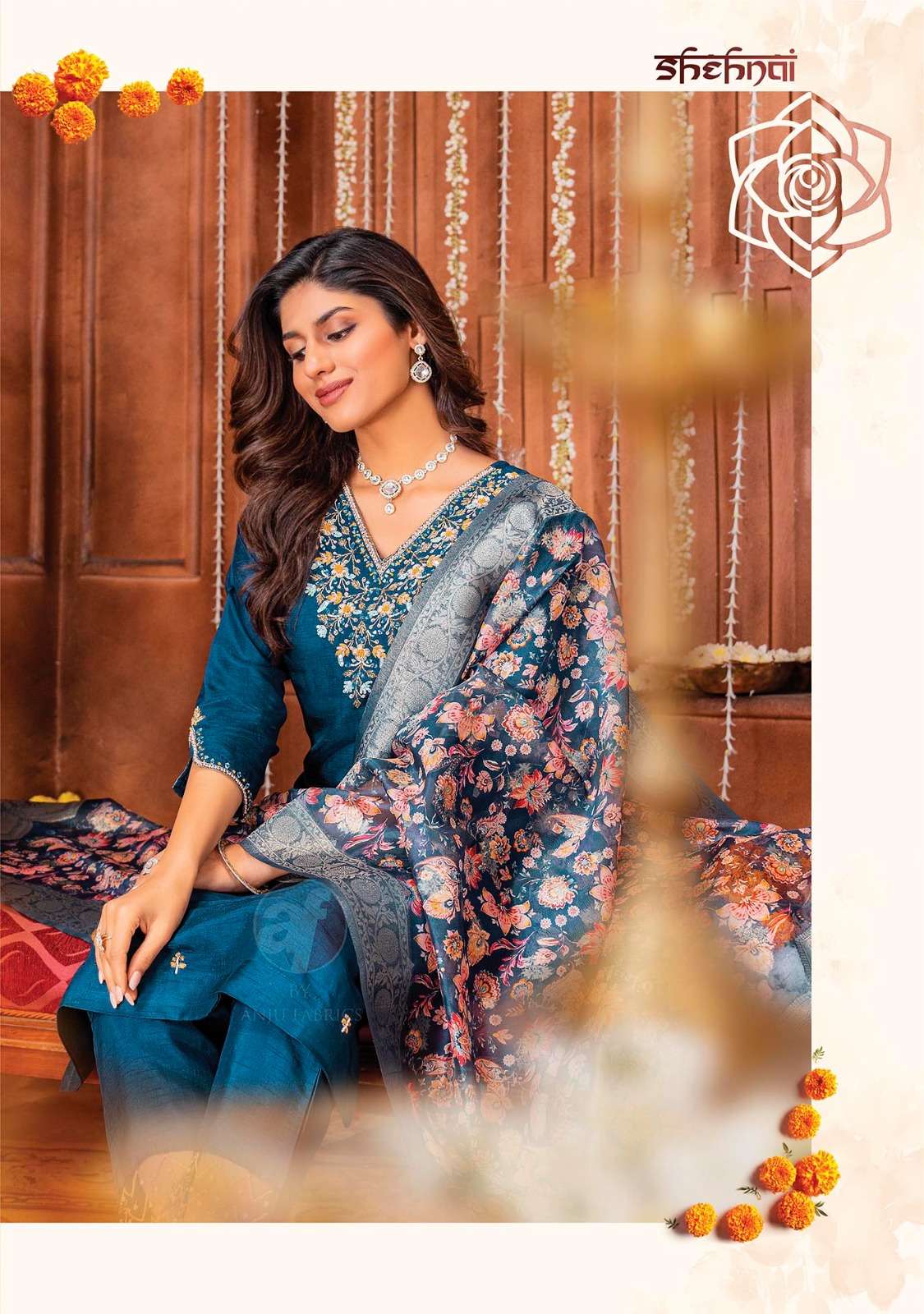 LAUNCHING NEW COLLECTION SHEHNAI VOL 6 BY ANJU FABRICS 