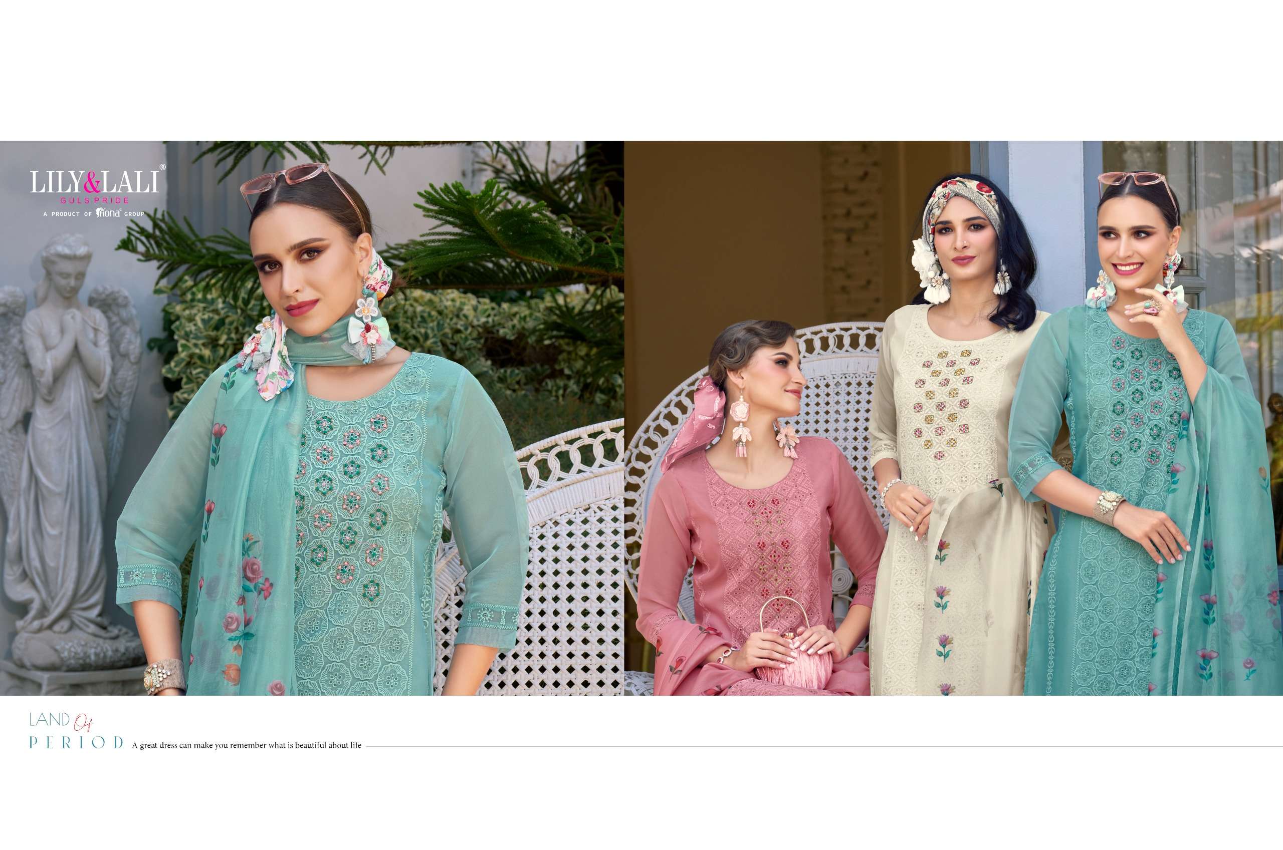 LILY & LALI PRESENTS NEW CATALOUG CHIKANKARI ORGANZA 