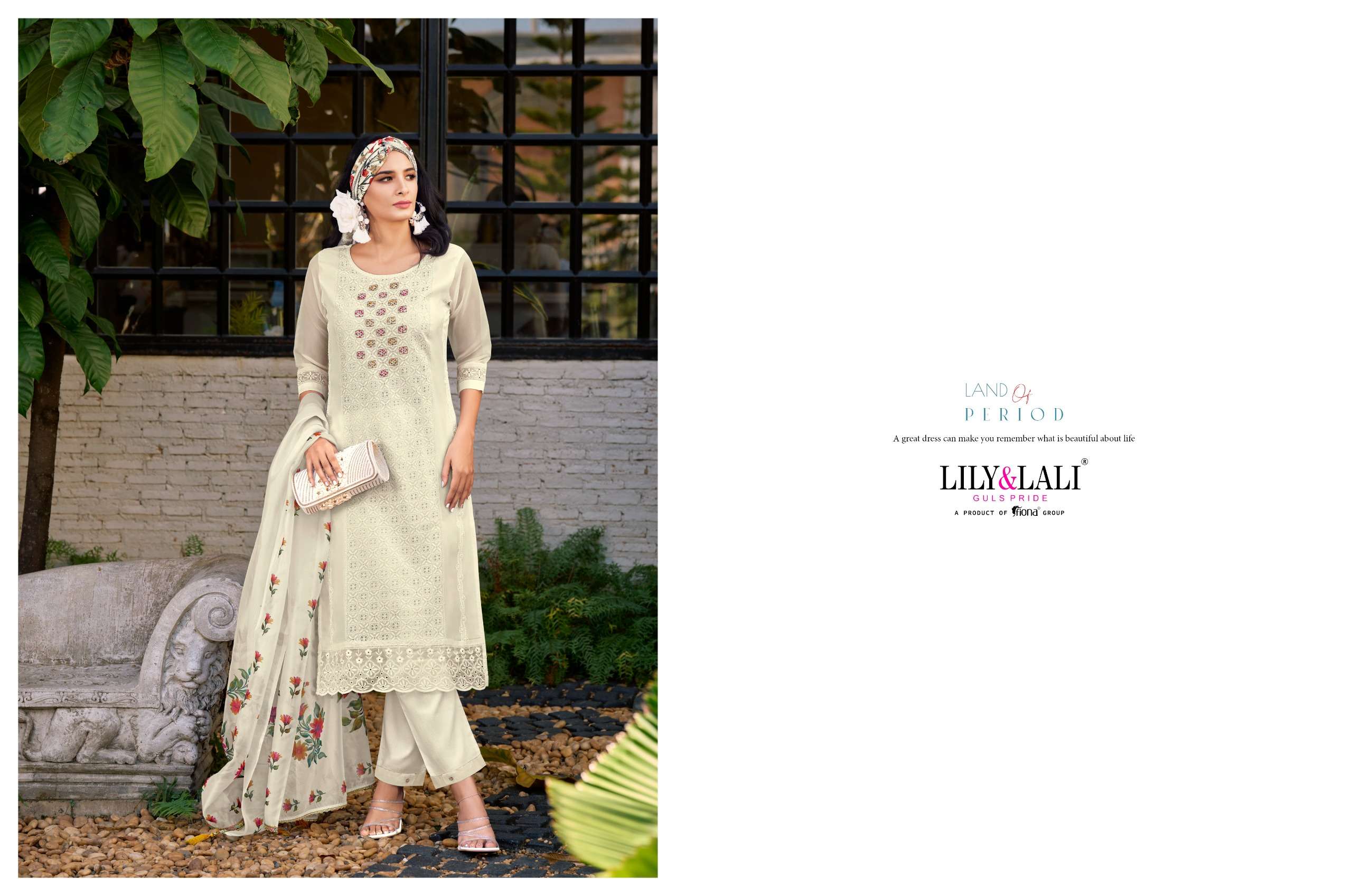 LILY & LALI PRESENTS NEW CATALOUG CHIKANKARI ORGANZA 