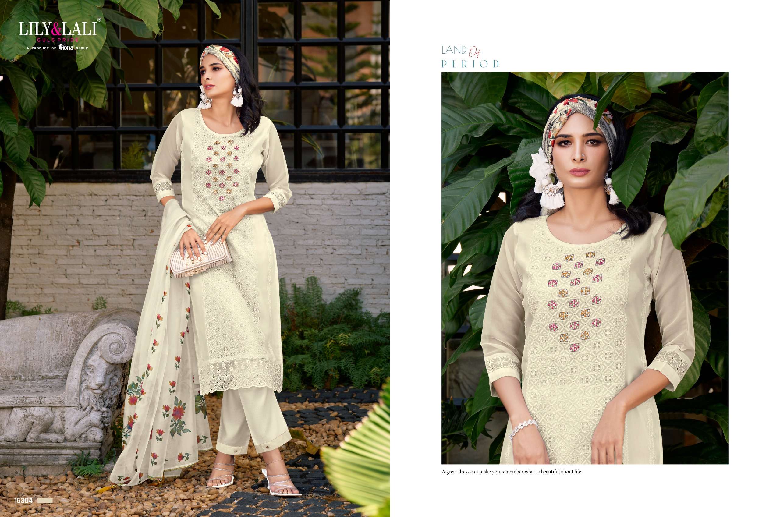 LILY & LALI PRESENTS NEW CATALOUG CHIKANKARI ORGANZA 