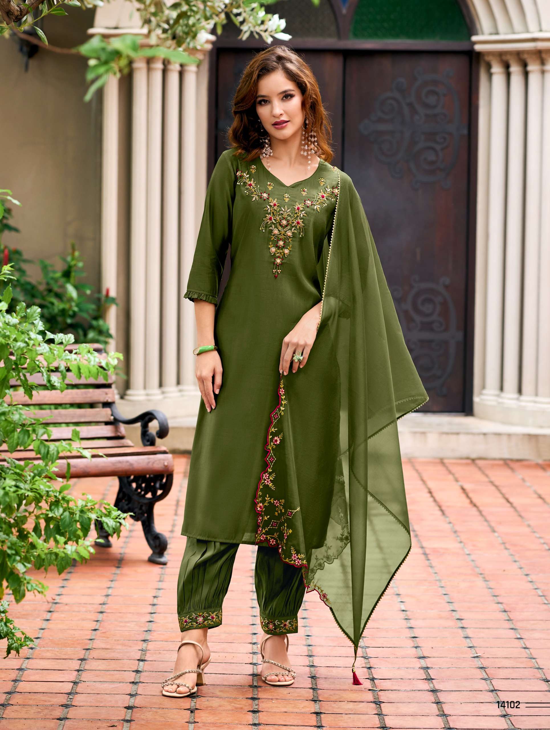 LILY &LALI PRESENTS NEW CATLOUG AFGHANI DESIGN NO.14102