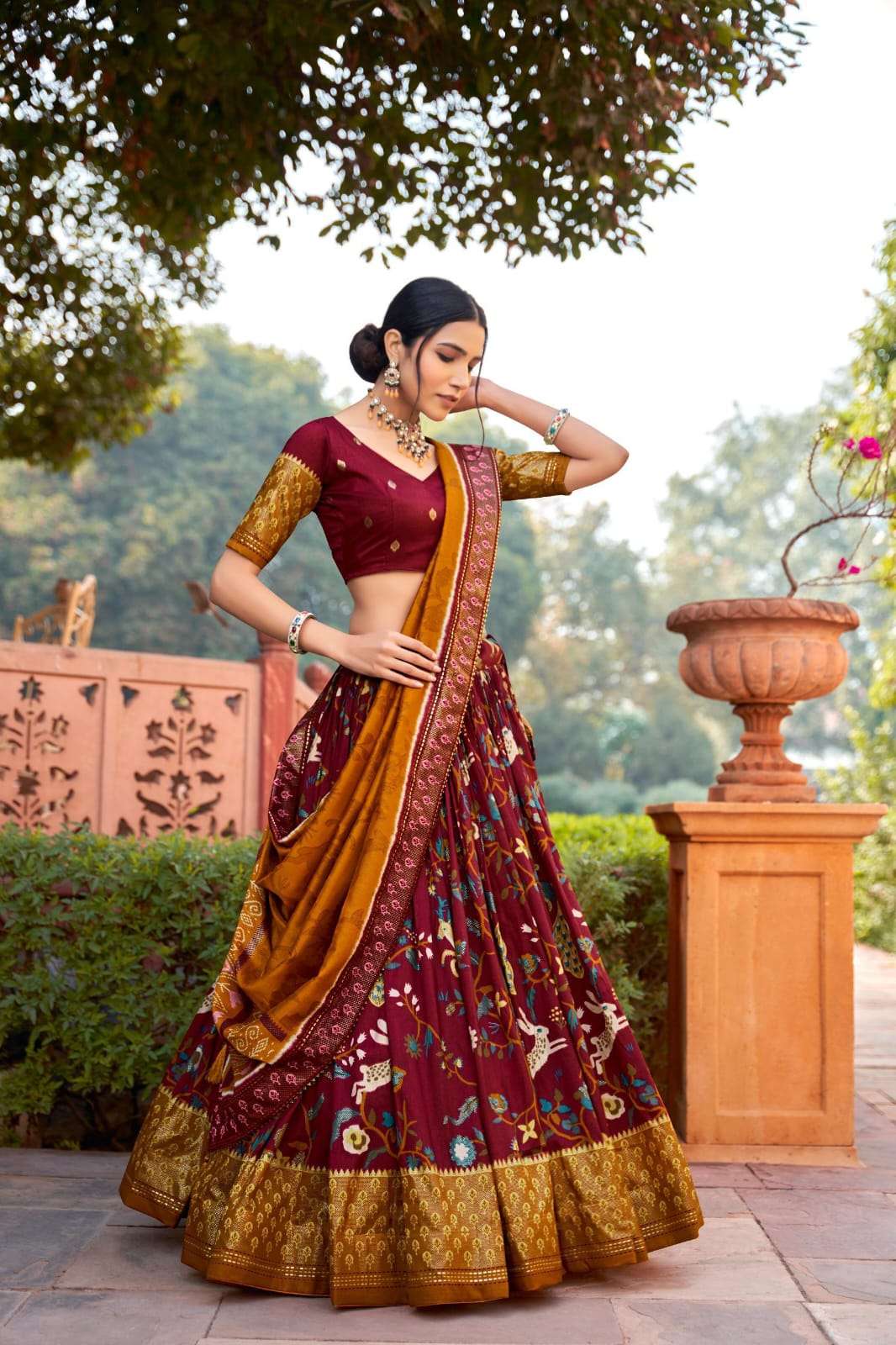 LUCACCI DESIGNER LAUNCH NEW LEHNGA CHOLI COLOUR 1202MRN