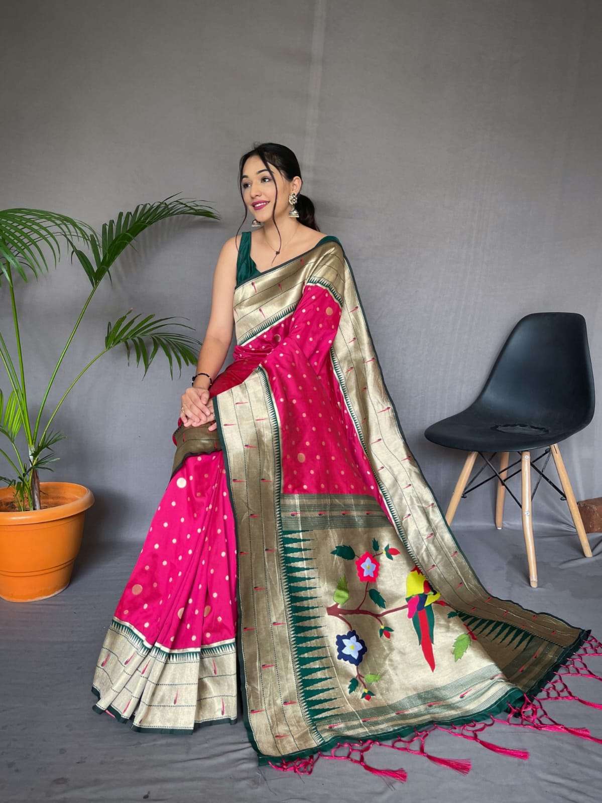 LUCACCI DESIGNER PRESENT NEW CATALOUGE POLKA PAITHANI 201