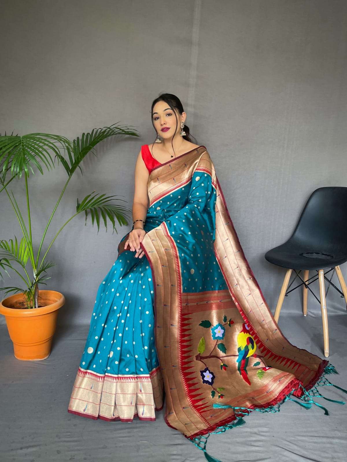 LUCACCI DESIGNER PRESENT NEW CATALOUGE POLKA PAITHANI 202