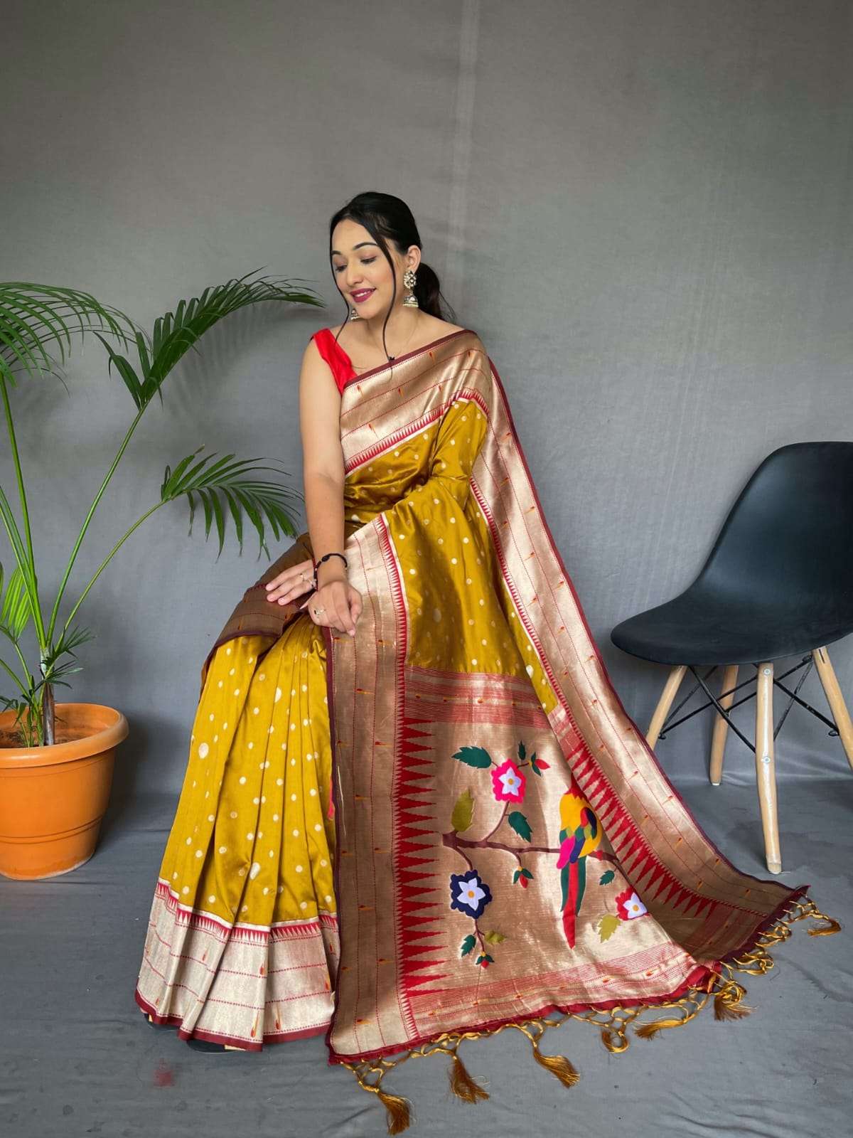 LUCACCI DESIGNER PRESENT NEW CATALOUGE POLKA PAITHANI 203