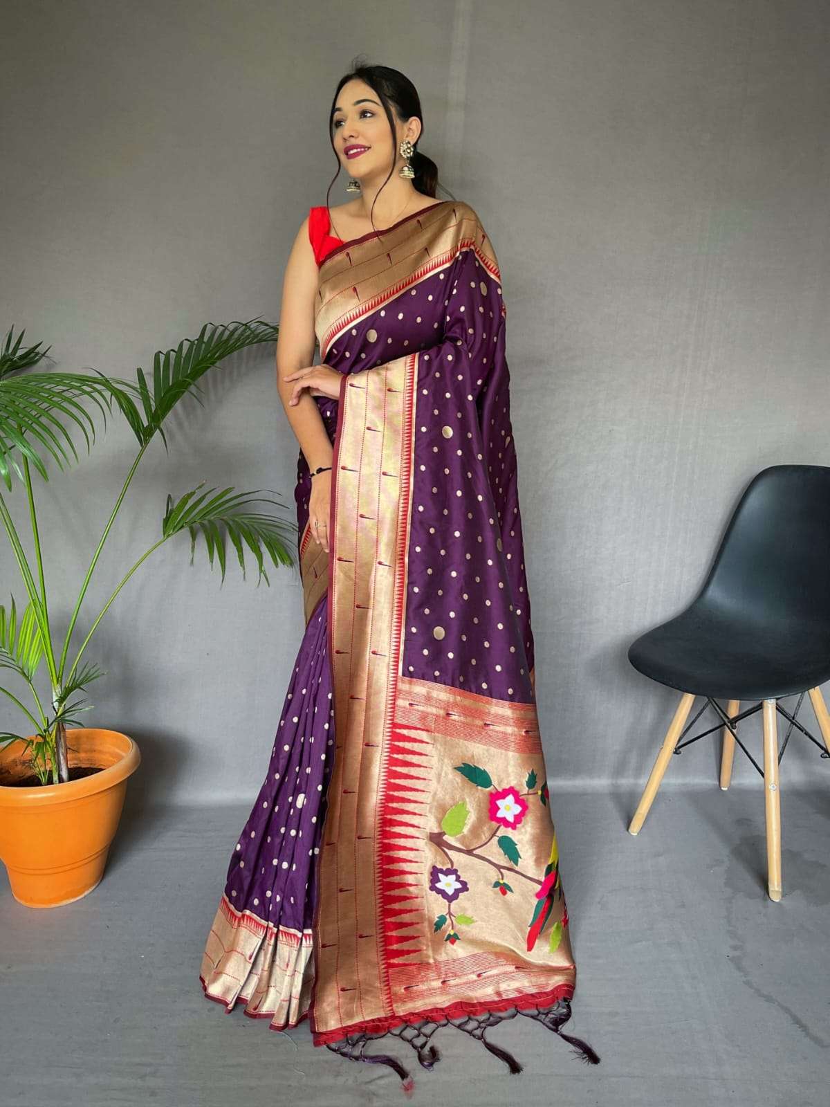 LUCACCI DESIGNER PRESENT NEW CATALOUGE POLKA PAITHANI 204