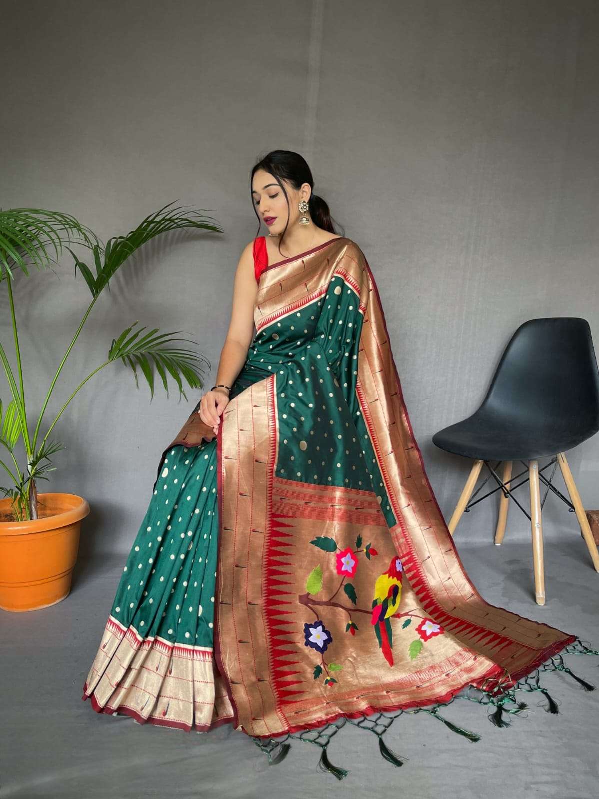 LUCACCI DESIGNER PRESENT NEW CATALOUGE POLKA PAITHANI 205