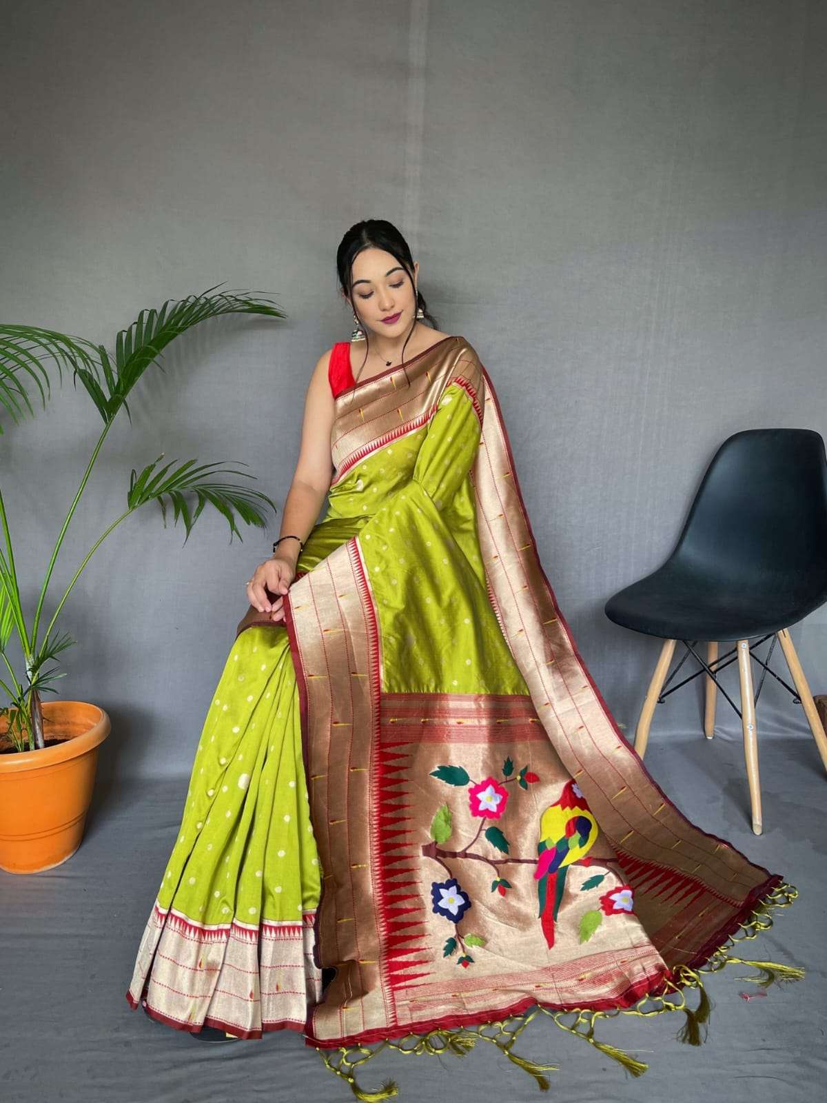 LUCACCI DESIGNER PRESENT NEW CATALOUGE POLKA PAITHANI 208