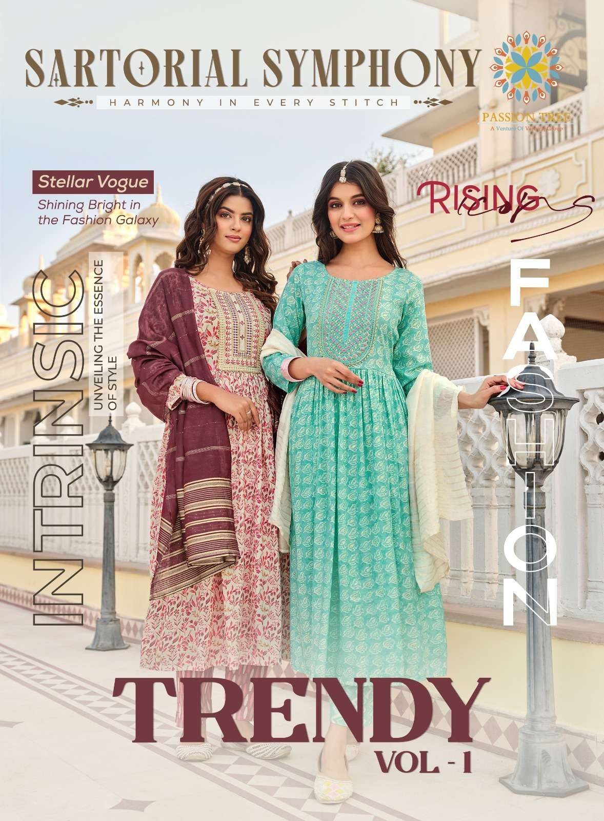 NEW LAUNCH KURTI WITH PANT AND DUPATTA BY PASSION TREE