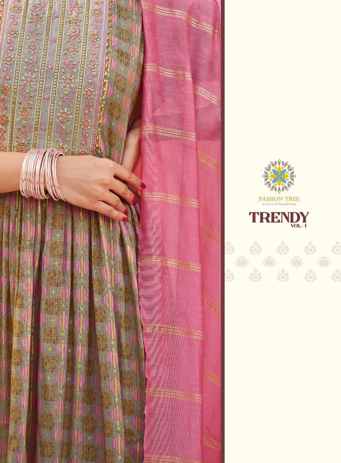 NEW LAUNCH KURTI WITH PANT AND DUPATTA BY PASSION TREE