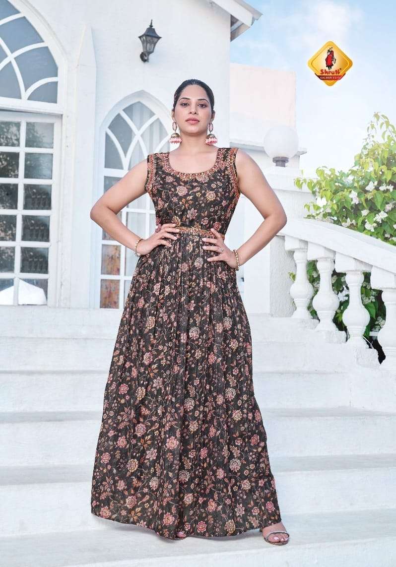 NEW LAUNCH LONG GOWN MANCHALI CATLOUG BY SHRUTI.  DESIGN NAME AANKITA