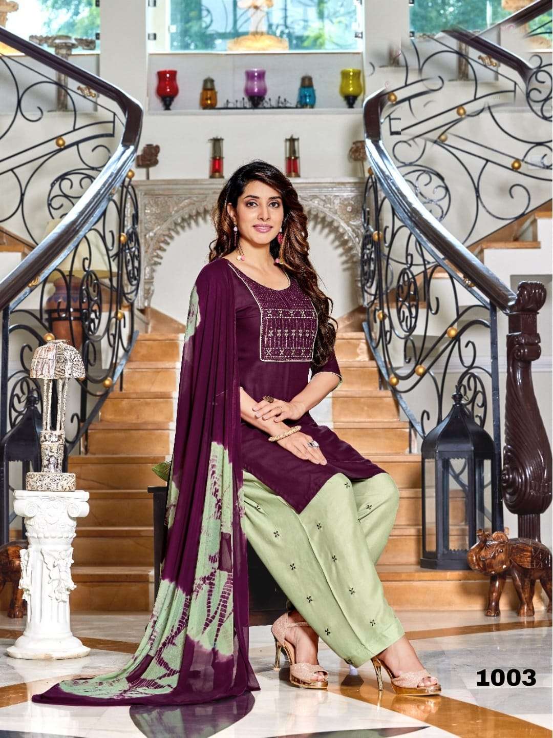 PAAVI LAUNCH NEW CATALOUGE PANKH VOL-3 DESIGN NO.1003