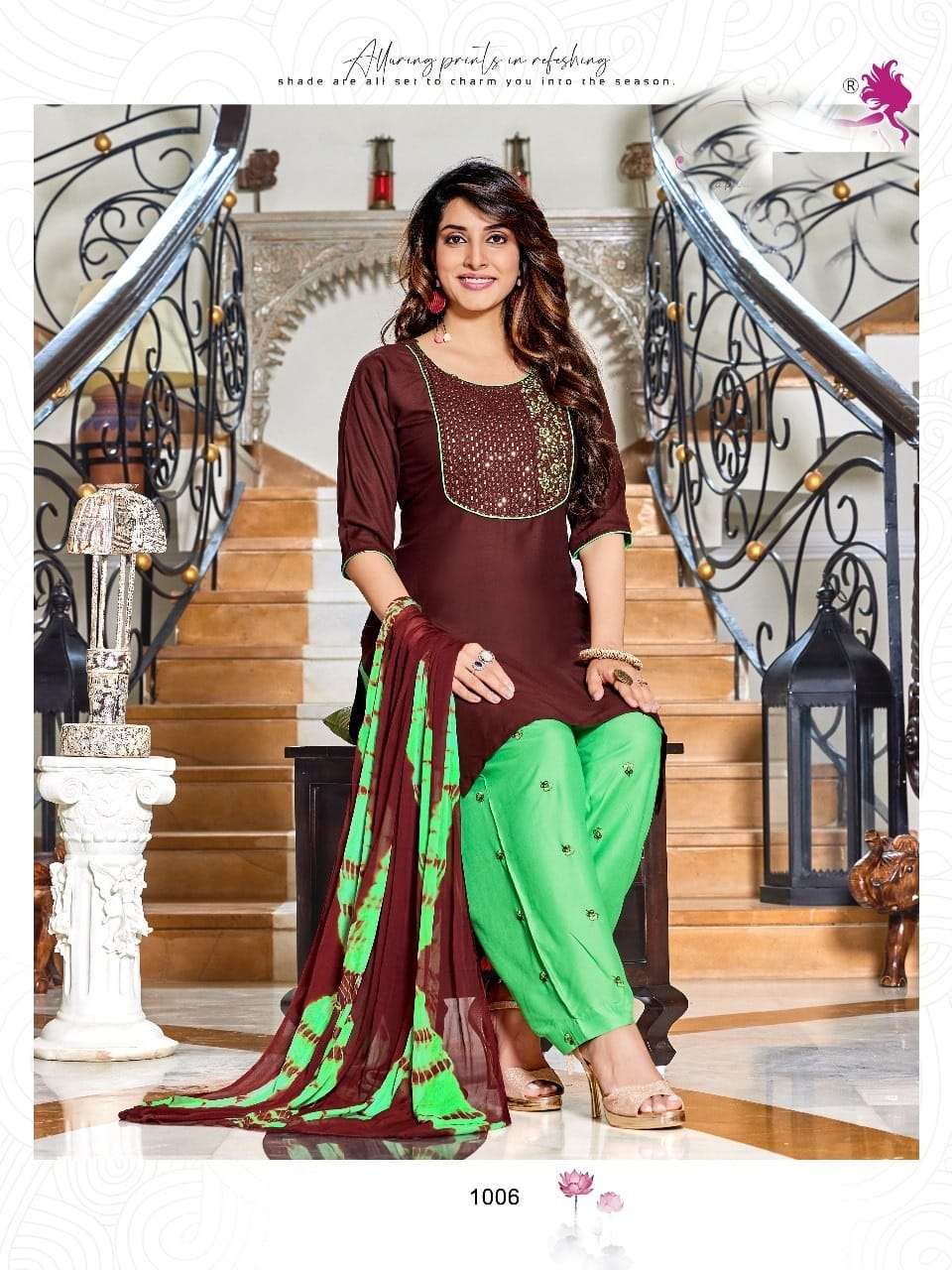 PAAVI LAUNCH NEW CATALOUGE PANKH VOL-3 DESIGN NO.1006