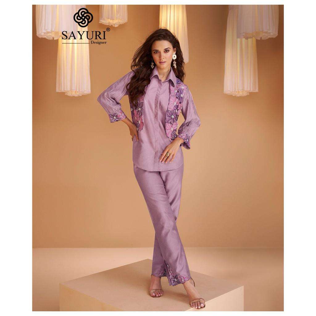 SAYURI DESIGNER PRESENT NEW CATLOUG KUNDAN. VIOLET COLOUR 