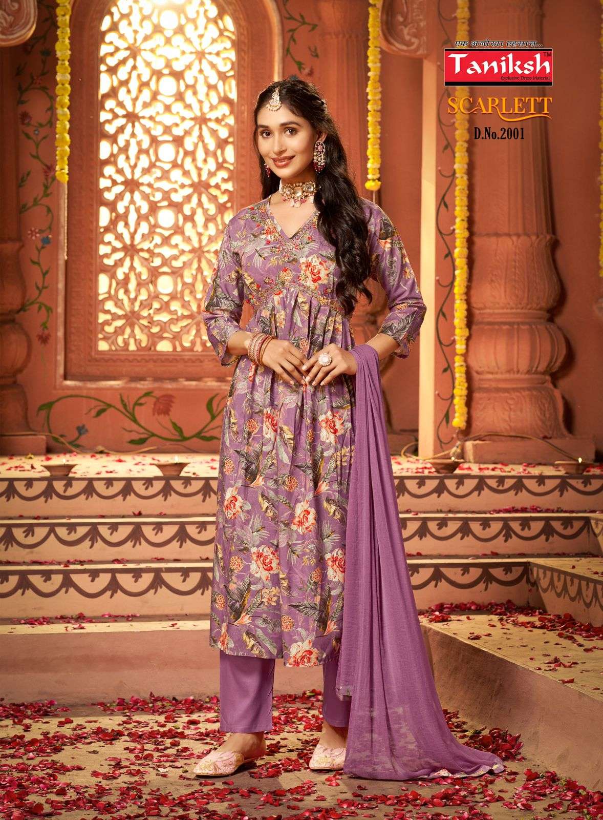 TANIKSH BRAND LAUNCH NEW CATLOUG SCARLETT VOL-2 DESIGN NO. 2001