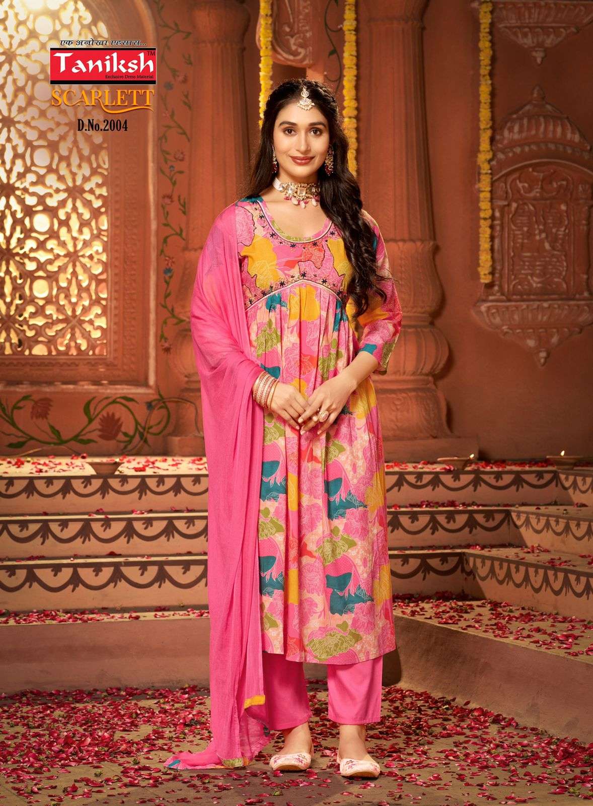 TANIKSH BRAND LAUNCH NEW CATLOUG SCARLETT VOL-2 DESIGN NO. 2004