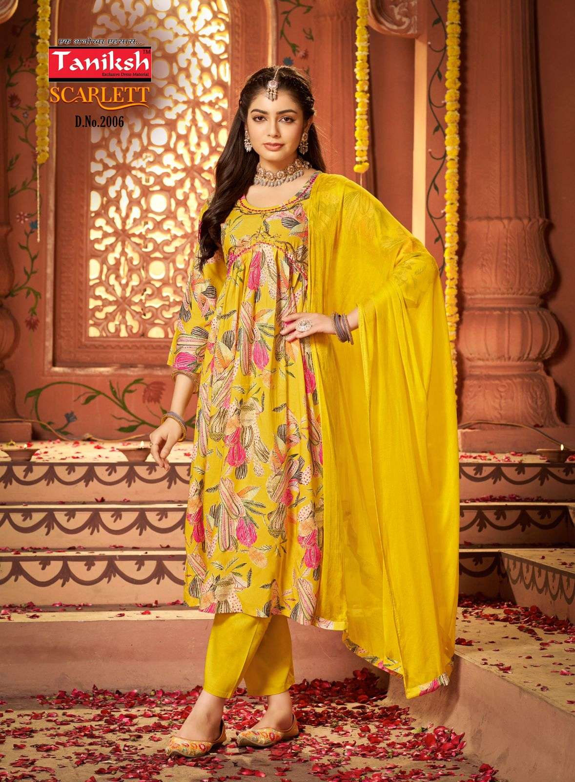 TANIKSH BRAND LAUNCH NEW CATLOUG SCARLETT VOL-2 DESIGN NO. 2006