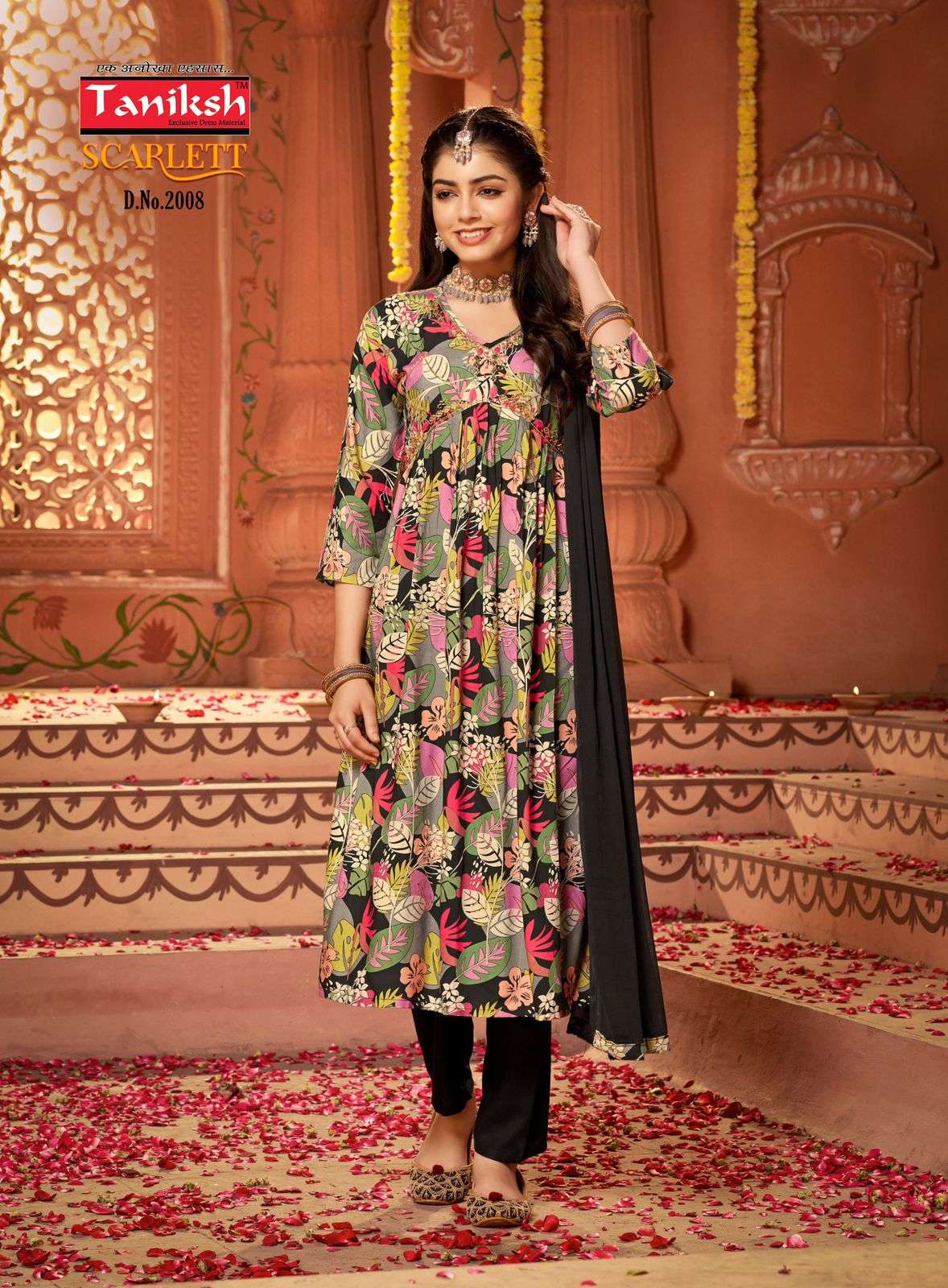 TANIKSH BRAND LAUNCH NEW CATLOUG SCARLETT VOL-2 DESIGN NO. 2008