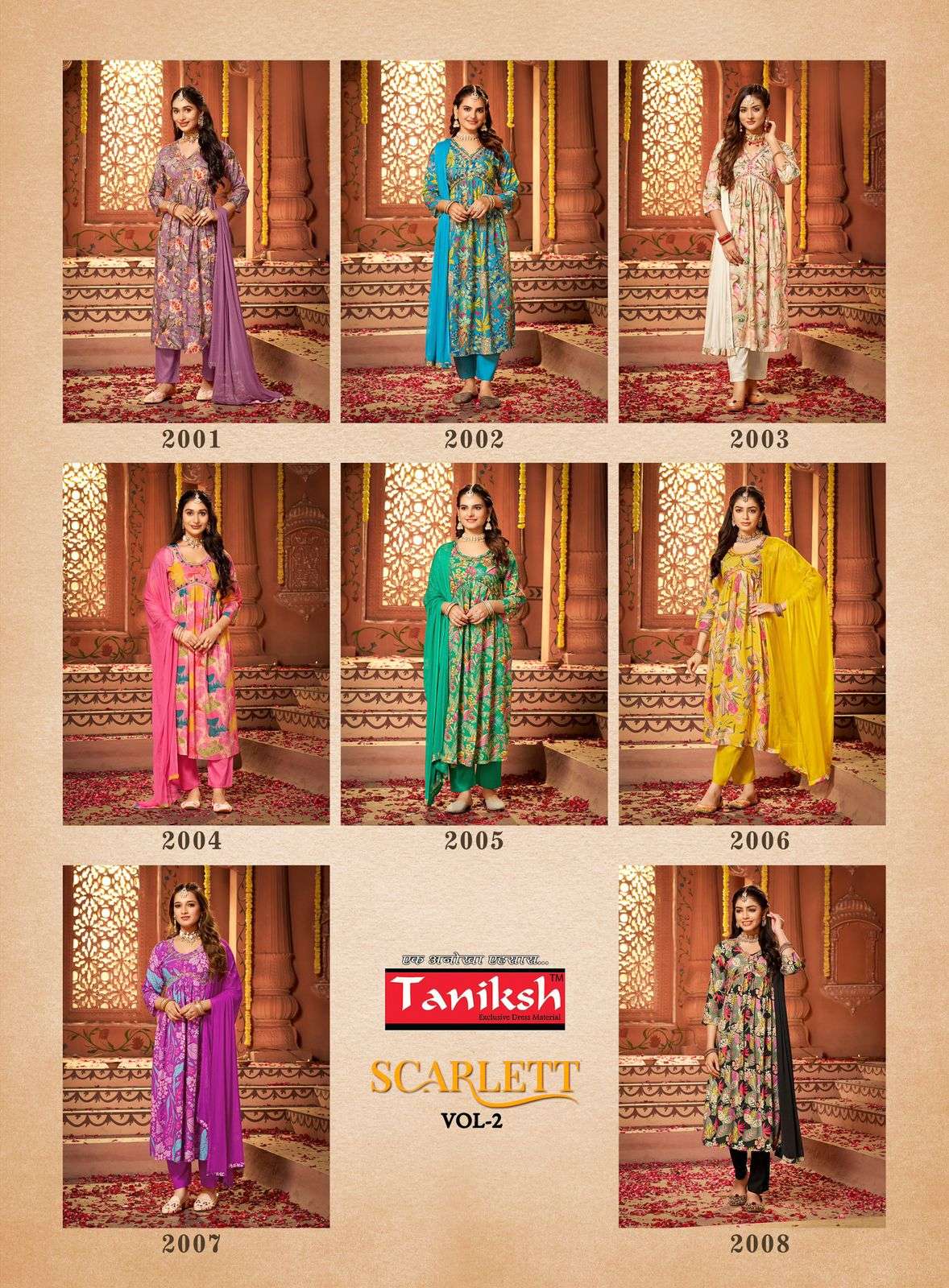 TANIKSH PRESENTS NEW CATLOUG SCARLETT VOL-2 