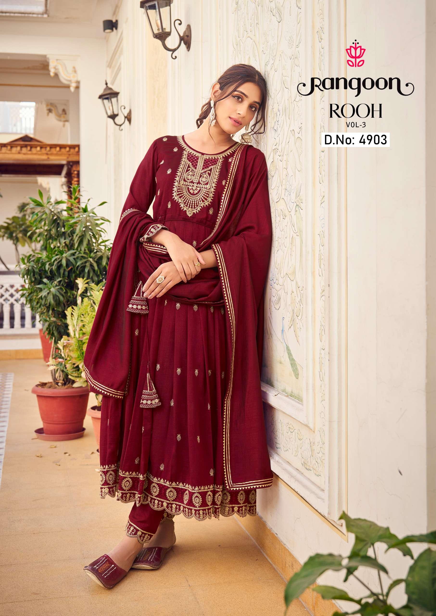 TOP-BOTTOM & DUPATTA ROOH VOL-03 CATALOUGE BY RANGOON
