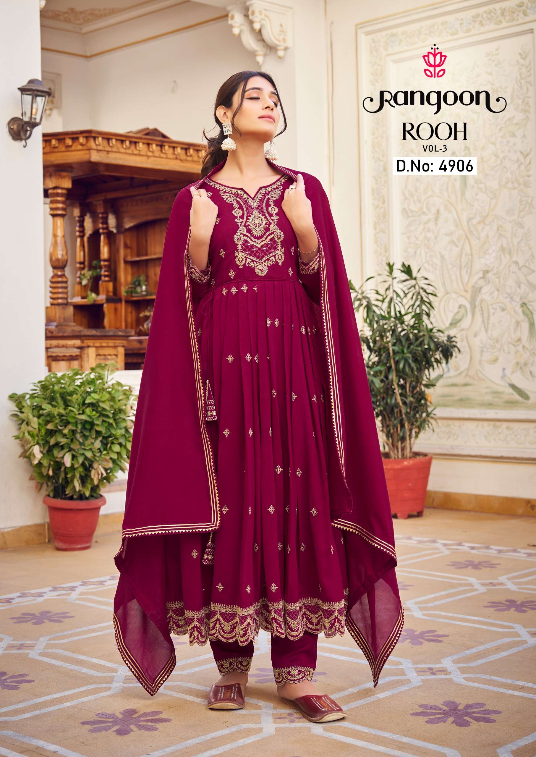 TOP-BOTTOM & DUPATTA ROOH VOL-03 CATALOUGE BY RANGOON