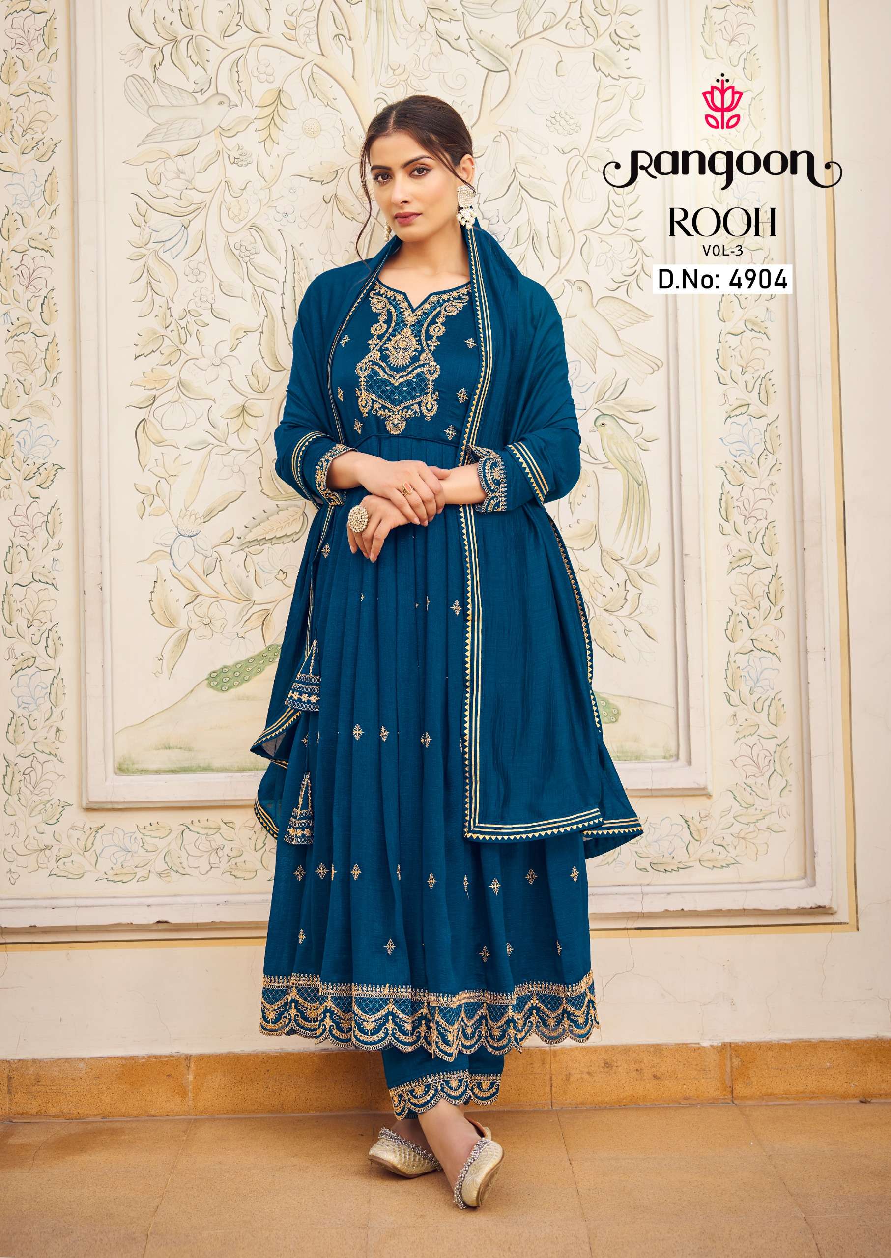 TOP-BOTTOM & DUPATTA ROOH VOL-03 CATALOUGE BY RANGOON