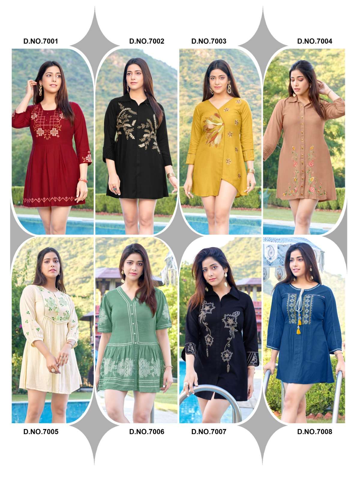 V. Raaji Launched New Long Top  Catalogue WHOLESALER
