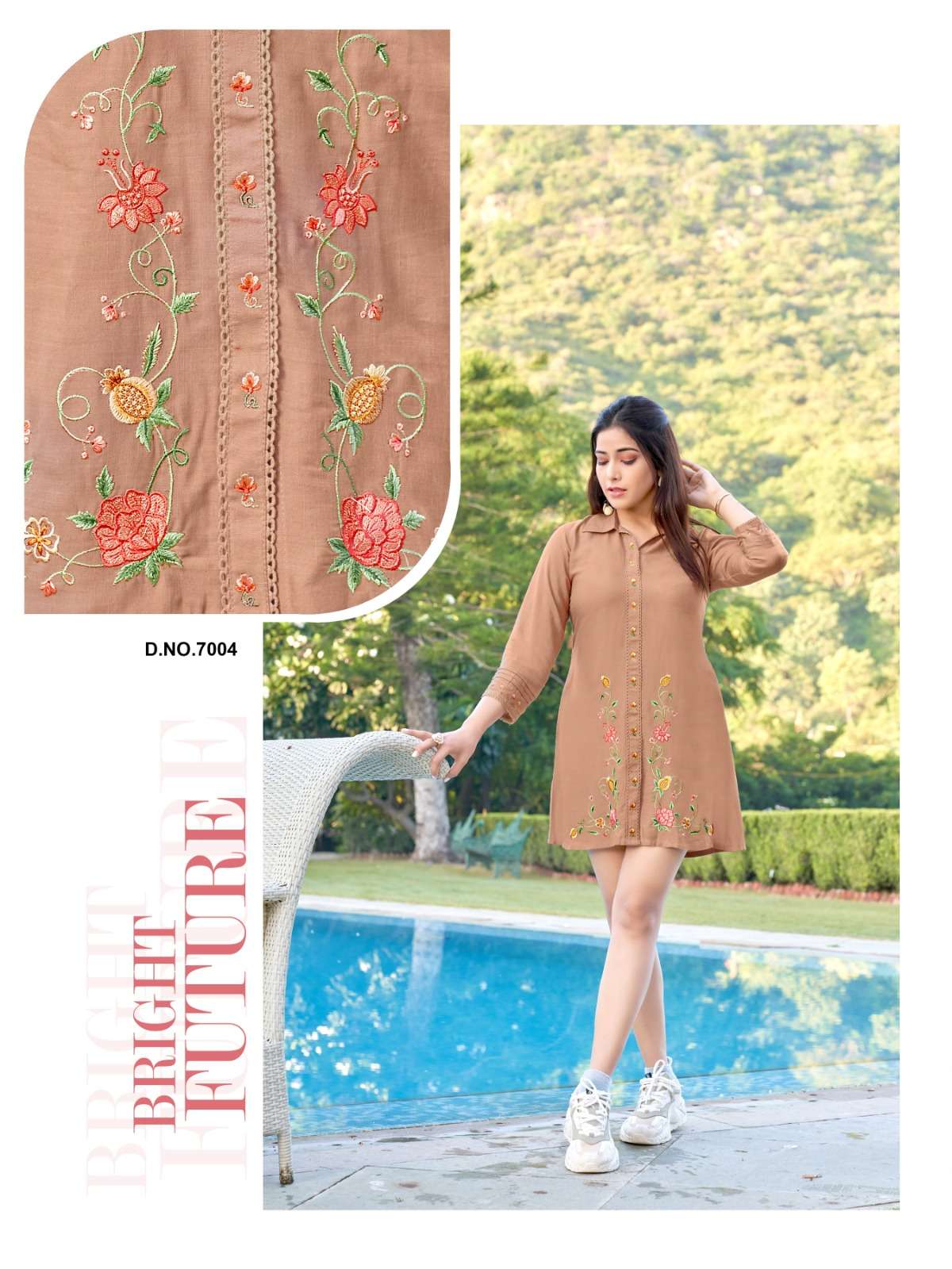 V. Raaji Launched New Long Top  Catalogue WHOLESALER