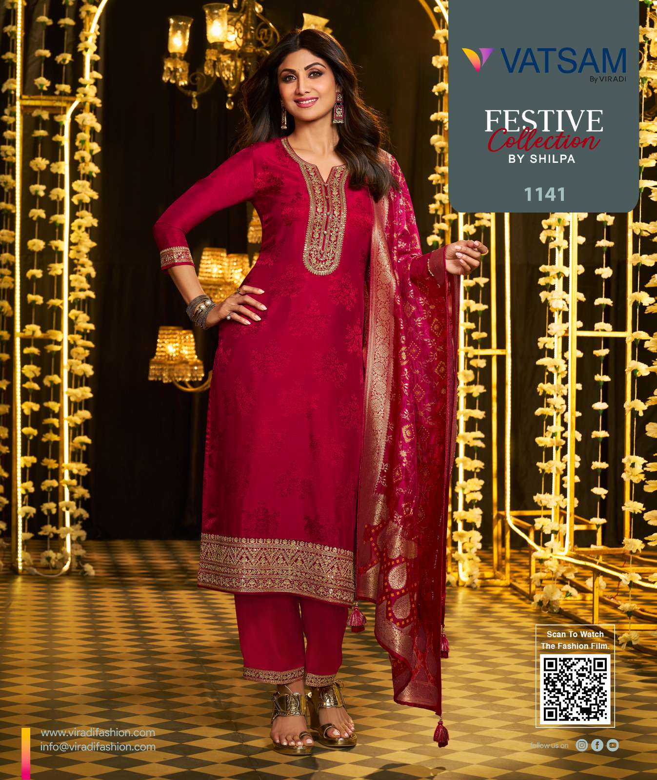 VATSAM LAUNCH NEW CATALOUGE FESTIVE COLLECTION BY SHILPA DESIGN NO.1141