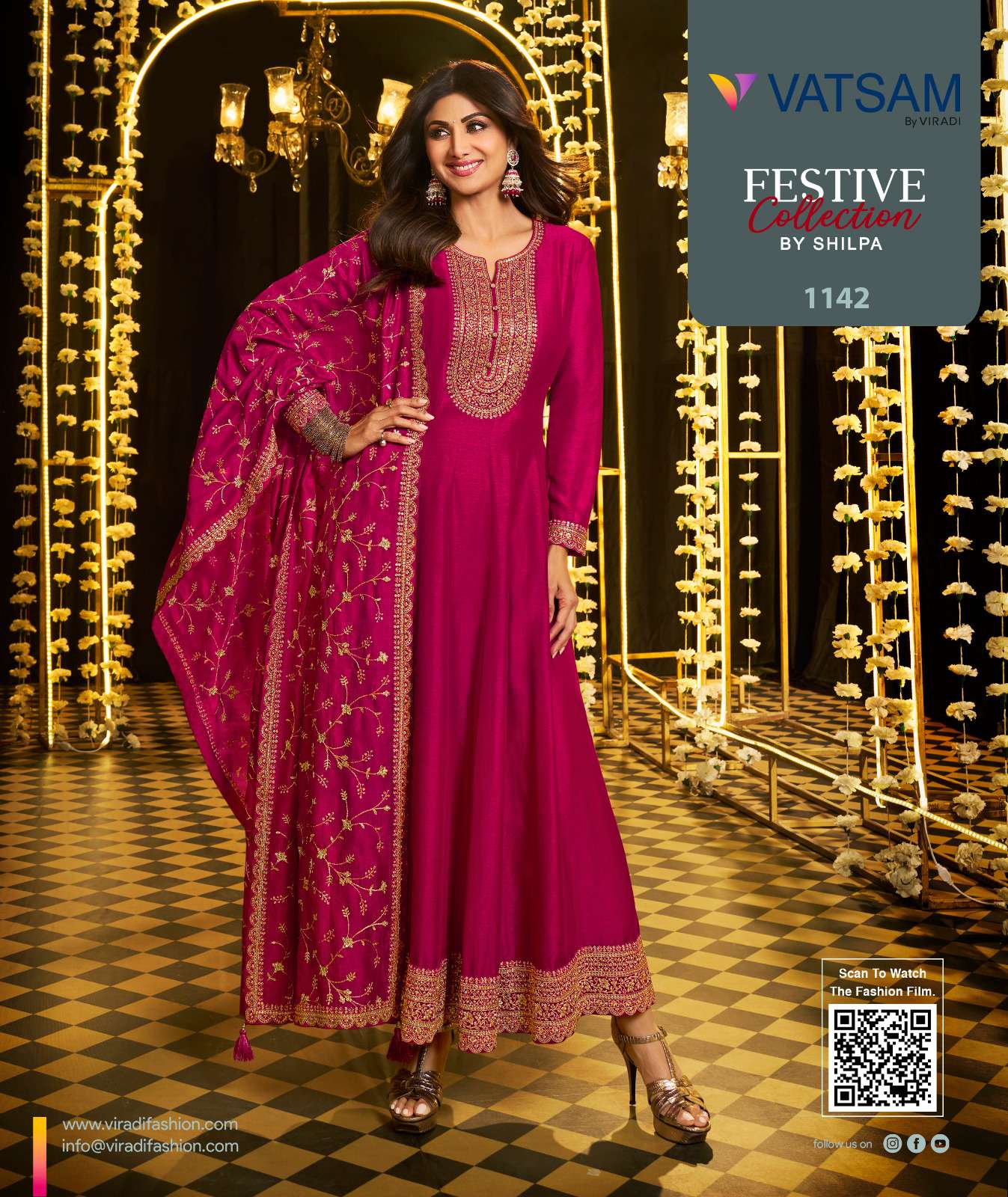 VATSAM LAUNCH NEW CATALOUGE FESTIVE COLLECTION BY SHILPA DESIGN NO.1142