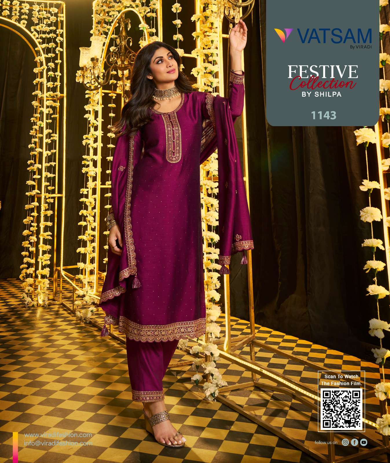 VATSAM LAUNCH NEW CATALOUGE FESTIVE COLLECTION BY SHILPA DESIGN NO.1143