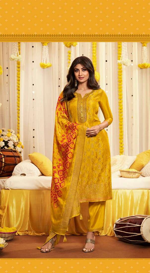 VATSAM PRESENTS  NEW CATALOUGE HALDI COLLECTION _ SHILPA  DESIGN NO. 1233