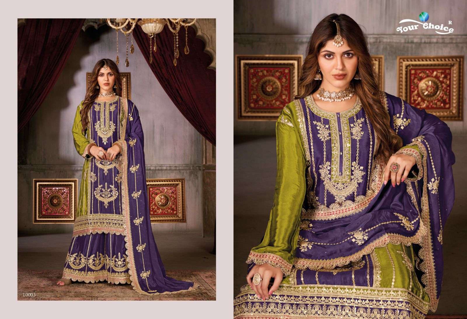 YOUR CHOCIE PRESENT NEW CONCEPT 3PCS SHARARA COLLECTION 