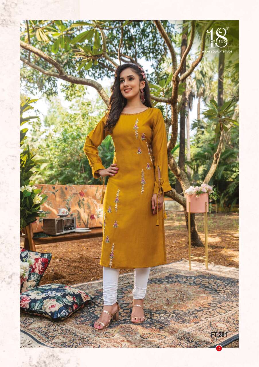 18ATTITUDE PRESENTS NEW CATALOUGE FOREVER KURTI VOL-2 DESIGN NO-202