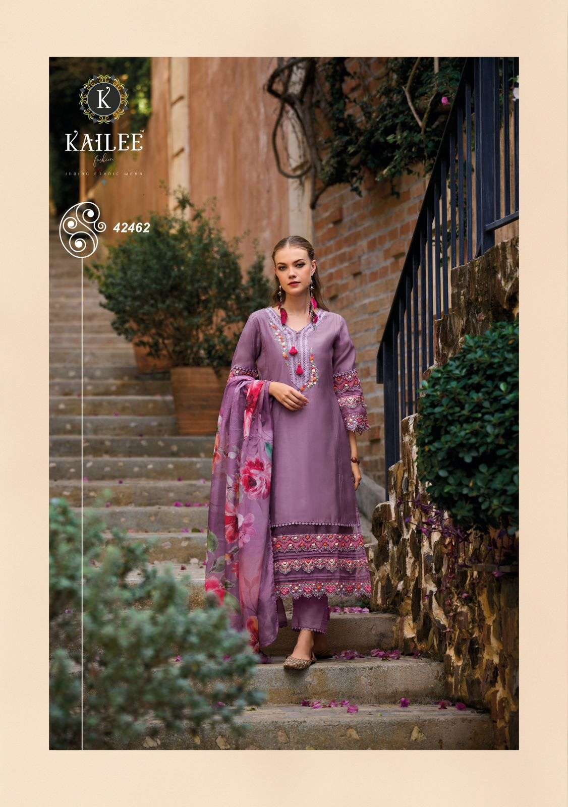 3PCS PAKISTANI CONCEPT, SANJ- E- SHRUNGAR CATALOUGE BY KAILEE FASHION DESIGN NO-42462