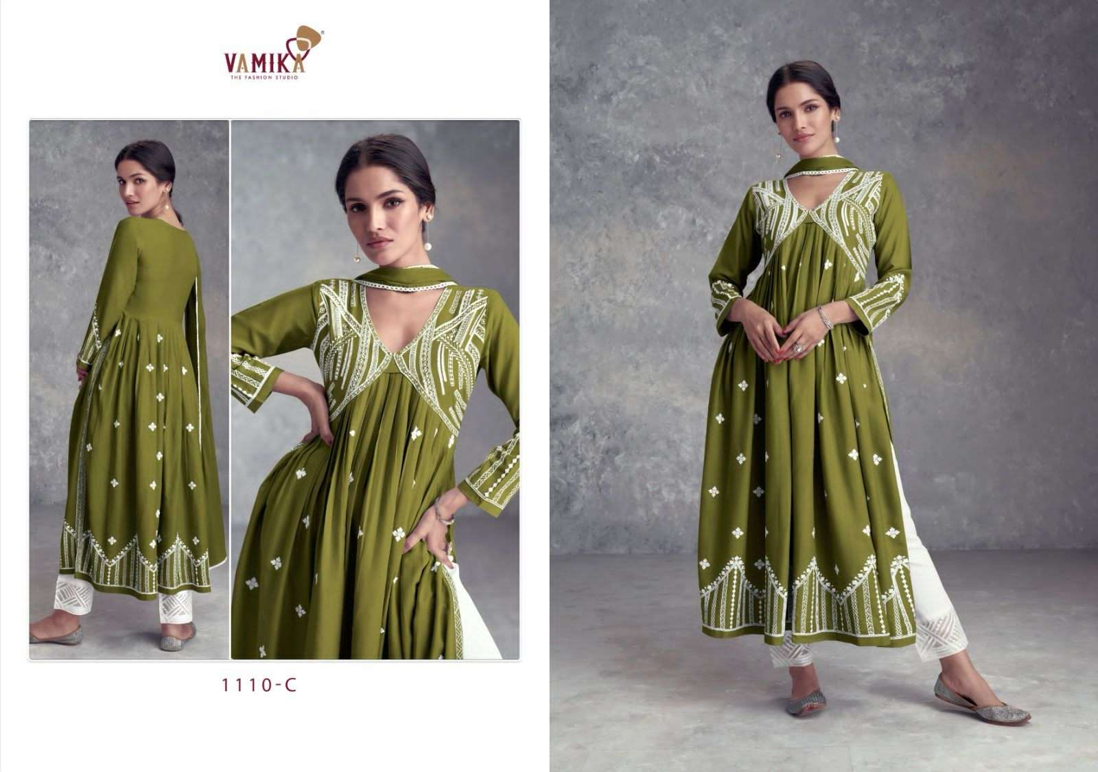 AADHIRA VOL-8 CATALOUGE TOP-BOTTOM-DUPATTA BY VAMIKA
