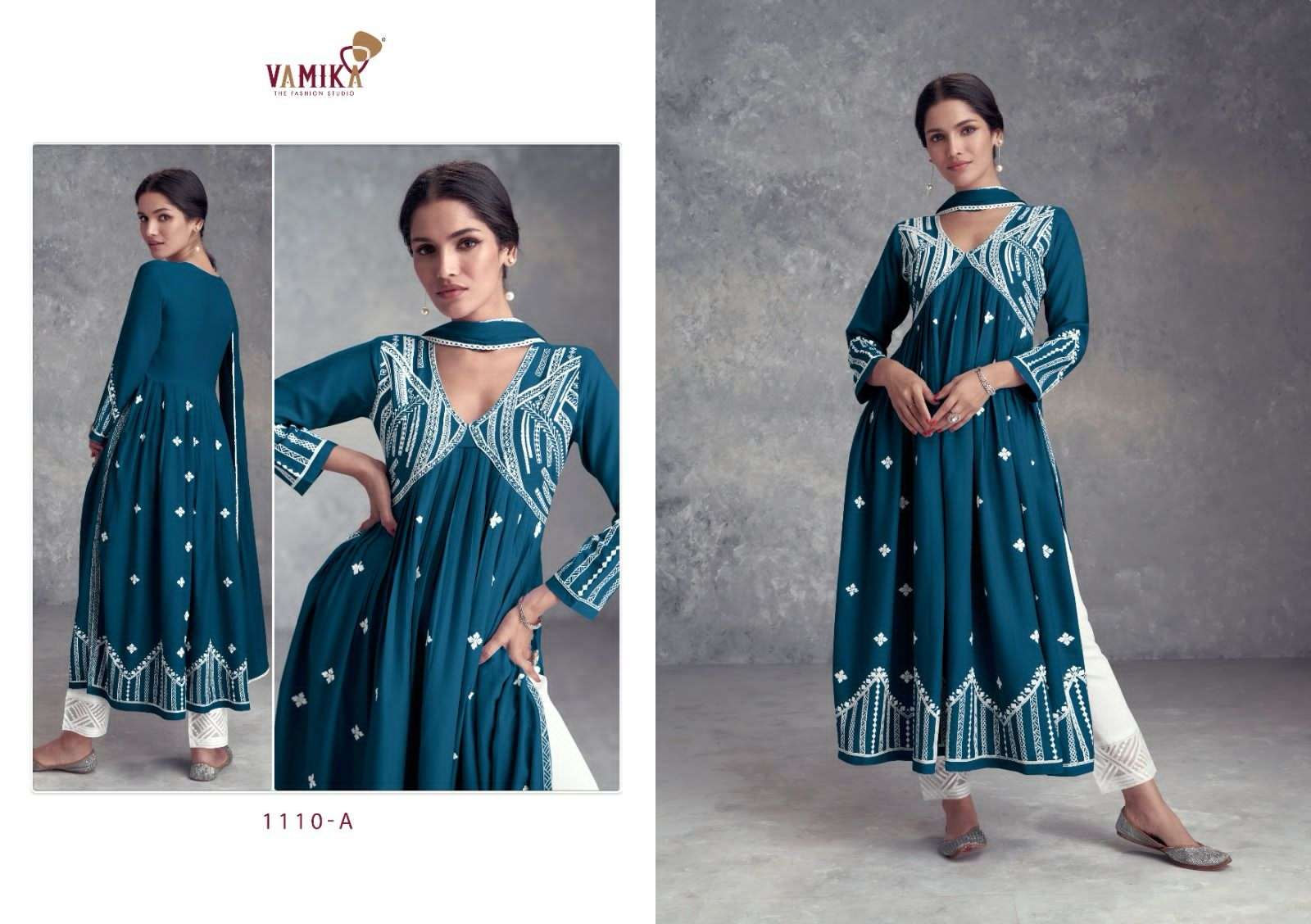 AADHIRA VOL-8 CATALOUGE TOP-BOTTOM-DUPATTA BY VAMIKA