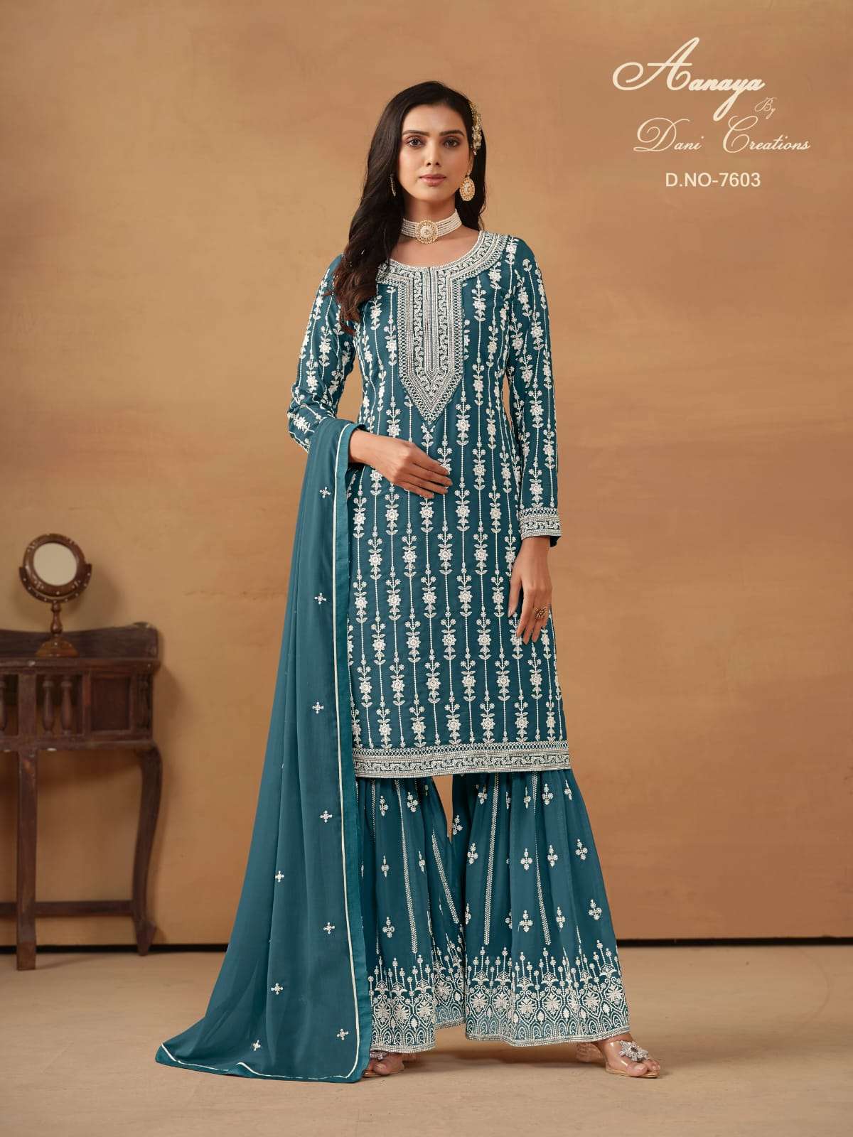 AANAYA PRESENTS NEW CATALOUGE  AANAYA VOL 176 DESIGN NO-7601
