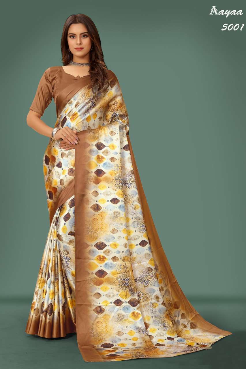 AARADHANA VOL-5 SAREE WEAR BY AAYAA DESIGN NO.5001