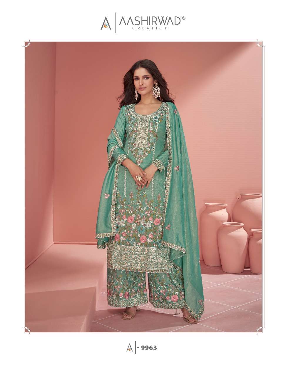 AASHIRWAD CREATION PRESENTS NEW CATALOUGE MEHROON