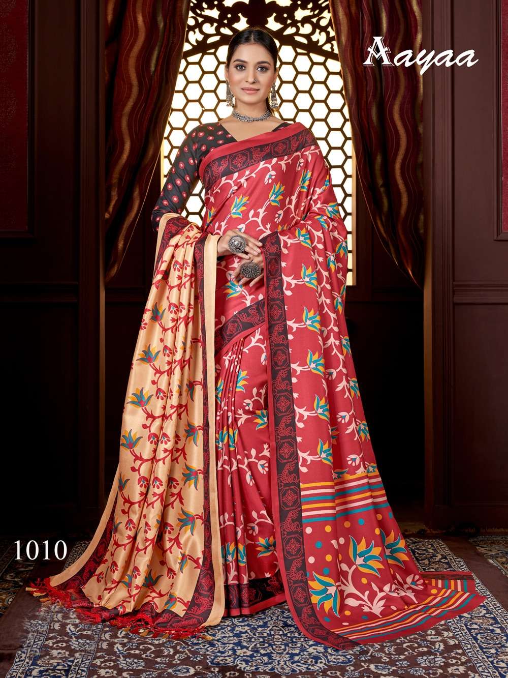 AAYAA LAUNCH NEW CATALOUGE PASHMINA VOL-1 D.NO-1010