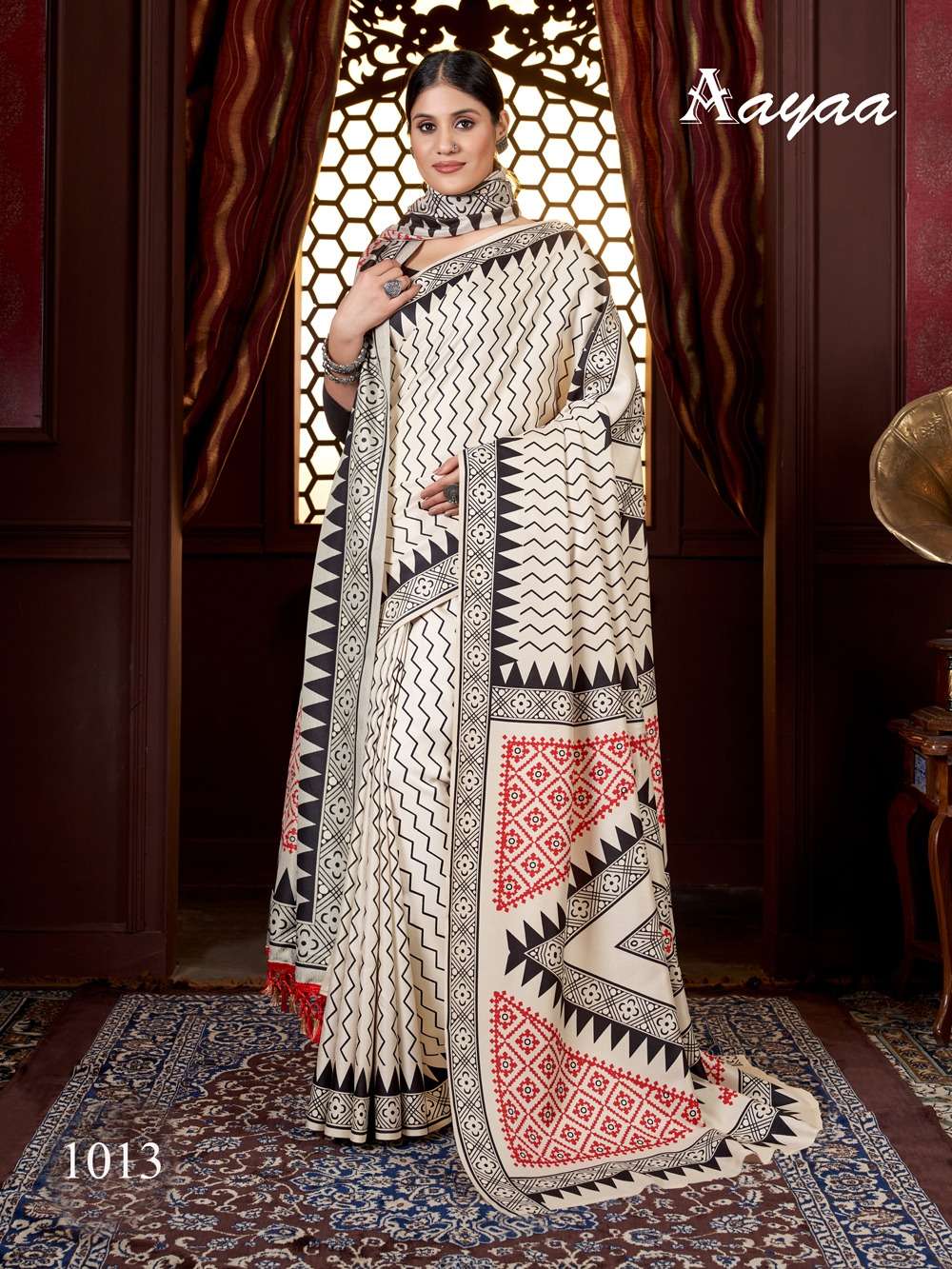 AAYAA LAUNCH NEW CATALOUGE PASHMINA VOL-2 D.NO-1013