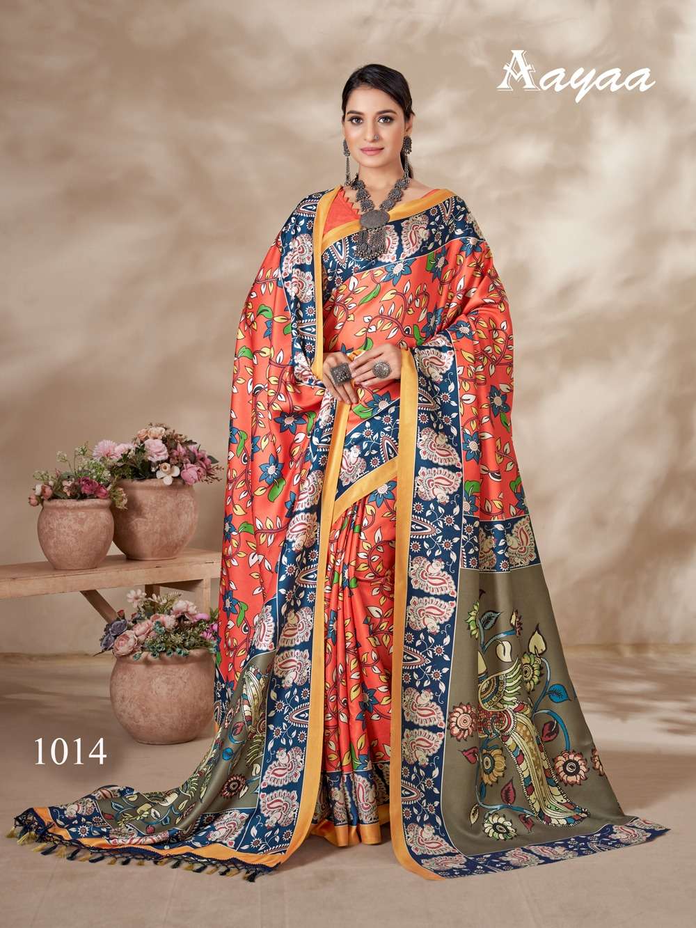 AAYAA LAUNCH NEW CATALOUGE PASHMINA VOL-2 D.NO-1014
