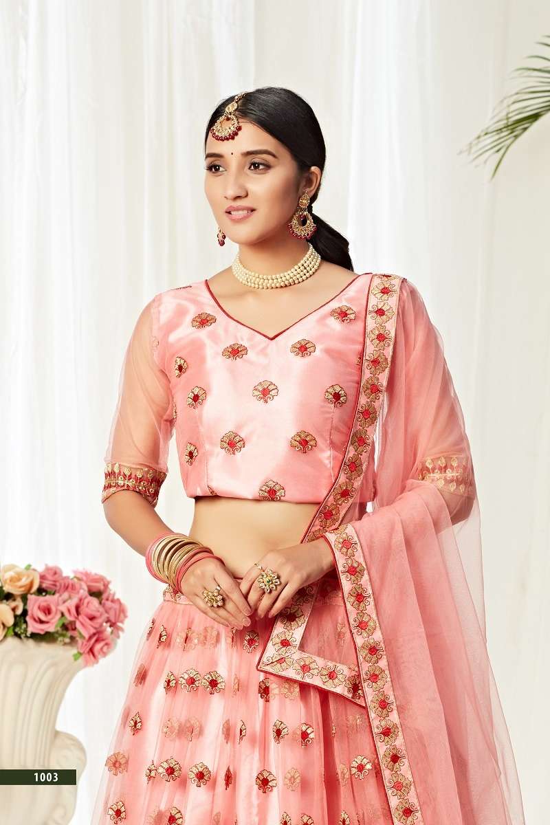 AGNILEKHA–1003 PEACH COLOUR CATALOUGE BY TEXOFAB 